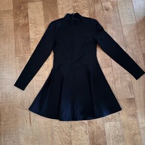 ARITZIA - Sunday Best - Elegant Black Mockneck Long-Sleeve Dress